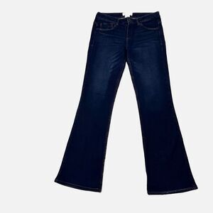 Democracy Liberty Bell Flare Dark Wash Jeans Size 6